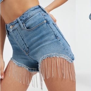 NWT Good American Bombshell Diamond Shorts